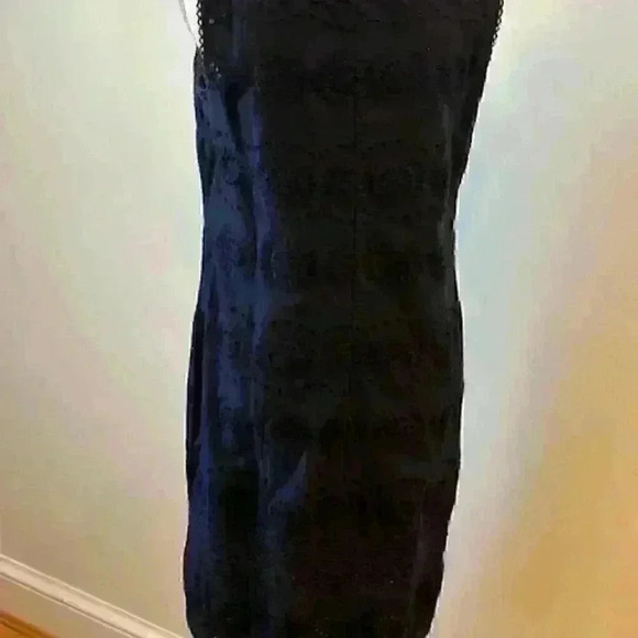 NWT! Talbots Women's Floral Eyelet Embroidered Sheath A-line Dress - Size 8 - Picture 7 of 13